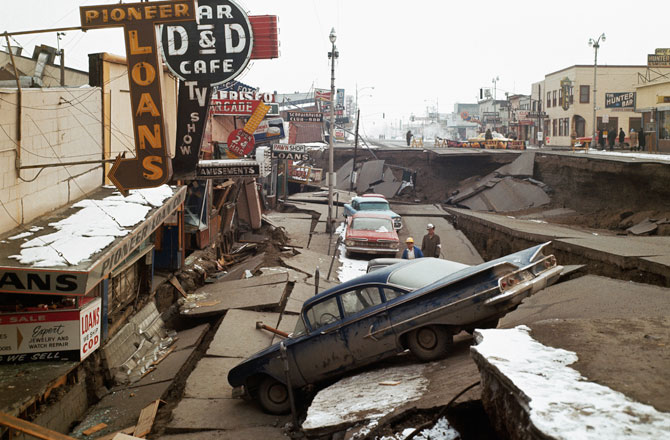 Alaska Earthquake 1964 Anchorage 4th Street Collapse